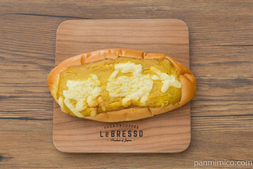 ラッキーマヨネーズパン　カレー味【第一パン】上から見た図