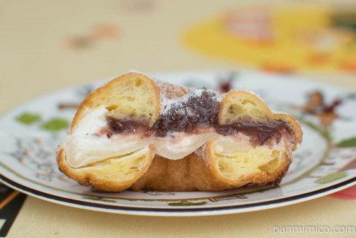 モフリン -もちふわリングドーナツ あんバター-【ローソン】断面図