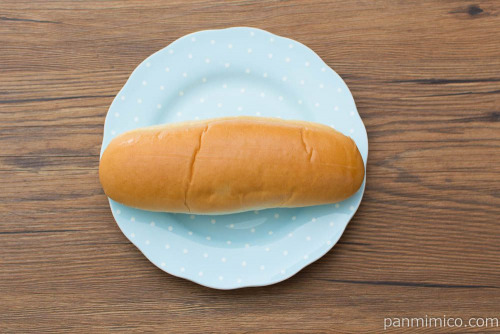 あわせ抹茶コッペ【フジパン】上から見た図