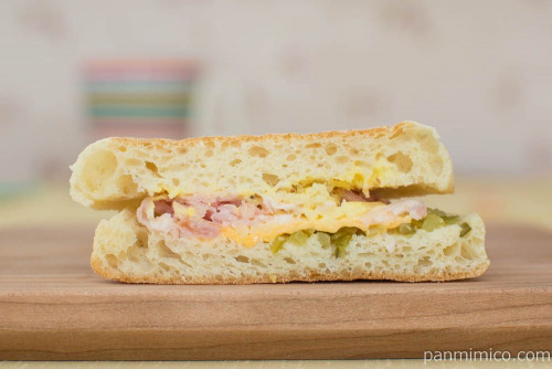 キューバサンド風マフィン【ローソン】断面