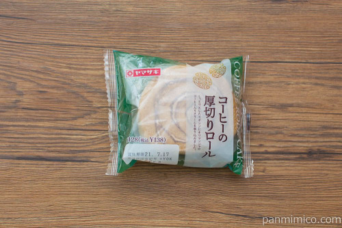 コーヒーの厚切りロール【ヤマザキ】パッケージ