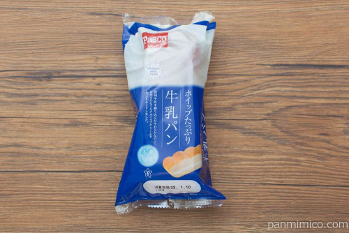 ホイップたっぷり 牛乳パン【Pasco】パッケージ