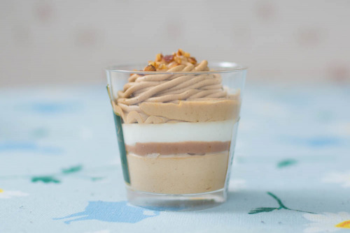 モンブラン　イタリア栗と和栗使用【ファミリーマート】断面