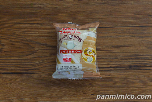 スナックサンド　ソイ＆ミルク味【フジパン】パッケージ