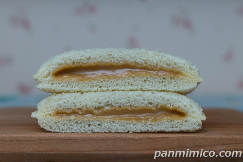 スナックサンド　ソイ＆ミルク味【フジパン】断面