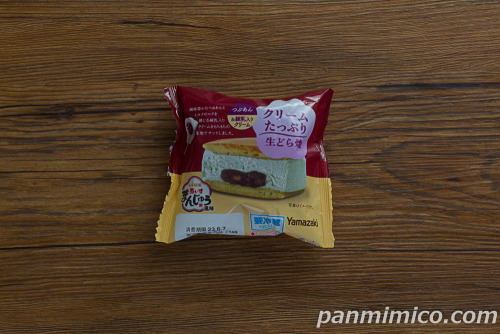 クリームたっぷり生どら焼（つぶあん＆練乳入りクリーム）【ヤマザキ】パッケージ