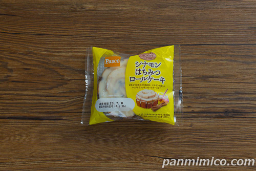 シナモンはちみつロールケーキ【Pasco】パッケージ