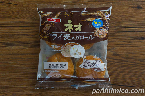 ネオライ麦入りロール（4）【フジパン】パッケージ