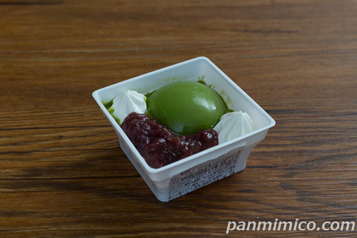 お抹茶ババロア(抹茶ソース)【ローソン】斜め