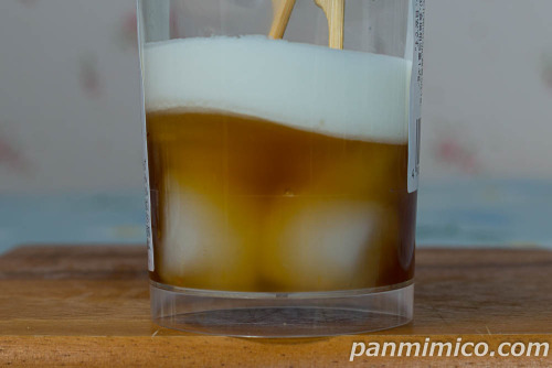 クリームみたらし団子【ローソン】断面の写真