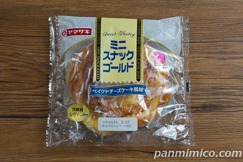 ミニスナックゴールド（ベイクドチーズケーキ風味）【ヤマザキ】パッケージの写真