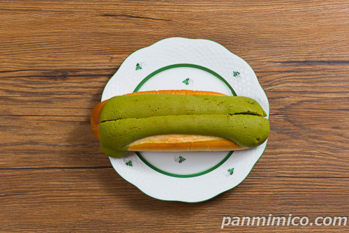 森半監修 宇治抹茶のロールパン【Pasco】上から撮った写真