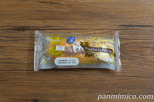 たっぷりホイップロール チョコ【Pasco】パッケージの写真