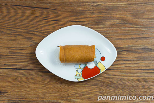 ふわもちロール　栗あん＆栗クリーム【セブンイレブン】上から撮った写真