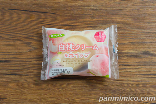 白桃クリーム＆ホイップ【第一パン】パッケージの写真