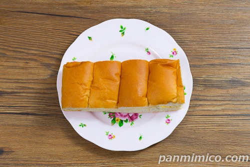 牛乳パン ミックスフルーツ【Pasco】上から撮った写真