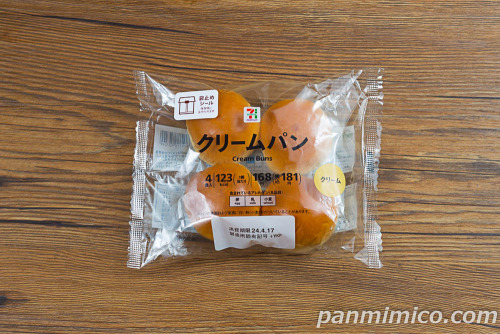 ７プレミアムクリームパン４個入【セブンイレブン】パッケージの写真