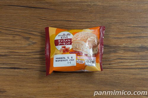 クリームたっぷり生ブッセ(キャラメルアーモンド)【ヤマザキ】パッケージの写真