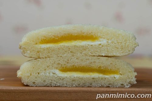 生すなっくさんど モンブラン【フジパン】断面の写真