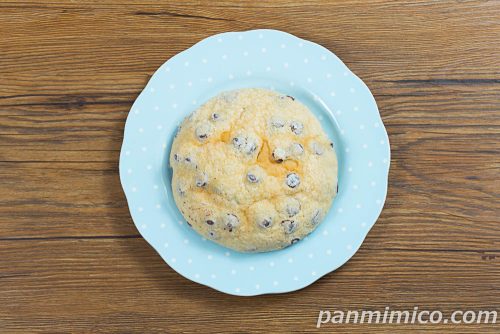 たっぷりチョコチップメロンパン【ヤマザキ】上から撮った写真