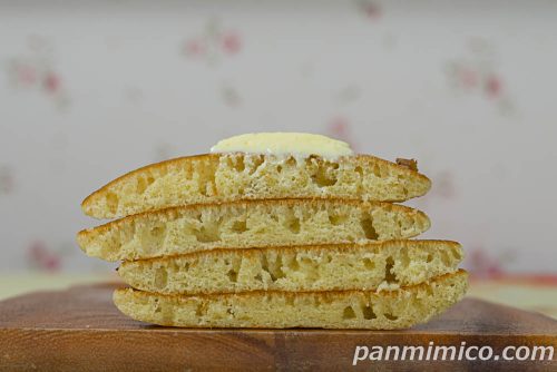 ホットケーキ【ヤマザキ】断面の写真