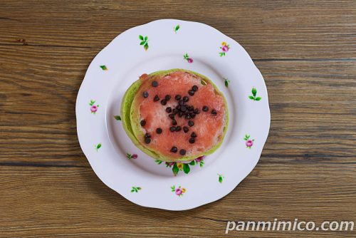 チョコチップすいーか【ヤマザキ】上から撮った写真