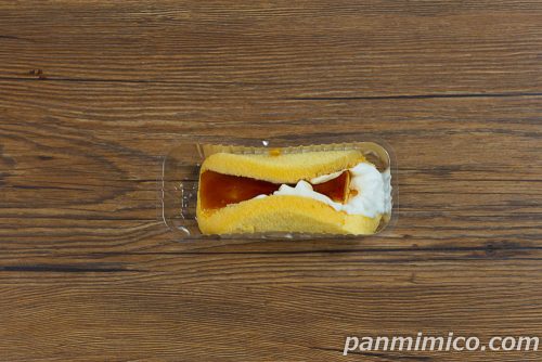 プリンケーキ【ヤマザキ】上から撮った写真