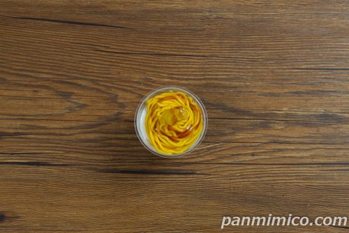 紅はるかのモンブラン【ファミリーマート】上から撮った写真