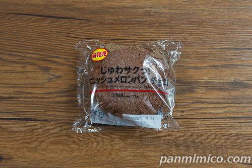 じゅわサクっ！デニッシュメロンパン　チョコ【ローソン】パッケージの写真