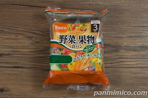 野菜と果物の食パン【Pasco】パッケージの写真