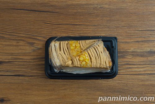 モンブランミルクレープ（2個入）【ヤマザキ】上から撮った写真