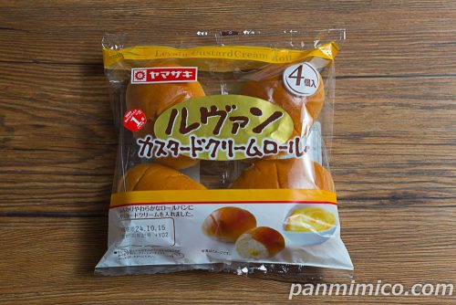 ルヴァンカスタードクリームロール(4個入)【ヤマザキ】パッケージの写真