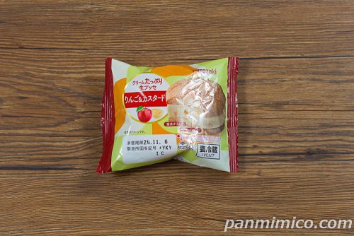 クリームたっぷり生ブッセ（りんご＆カスタード）【ヤマザキ】パッケージの写真