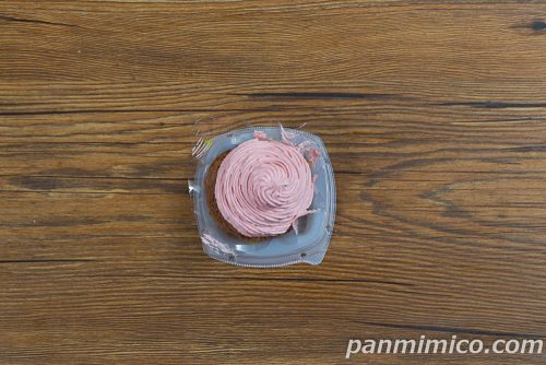 アポロみたいないちごチョコケーキ【セブンイレブン】上から撮った写真