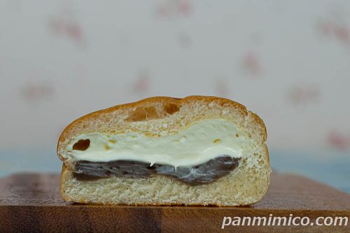 しあわせ届けるティラミスくりぃむぱん【YKベーキングカンパニー】断面の写真