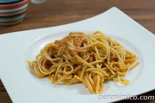 冷凍食品【「Aromafresca銀座」原田シェフ監修】ポルチーニ香る生パスタ豚肉と玉ねぎのラグー【ファミリーマート】完成の写真
