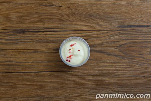 Uchi Café×ICHIBIKO　ふわ濃チーズケーキ(いちご)【ローソン】上から撮った写真