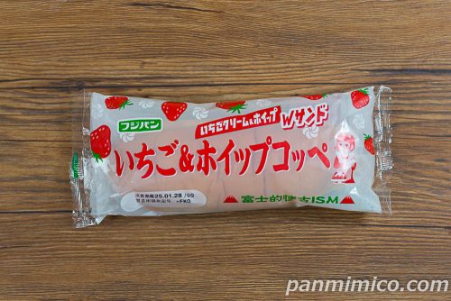 いちご＆ホイップコッペ【フジパン】パッケージの写真
