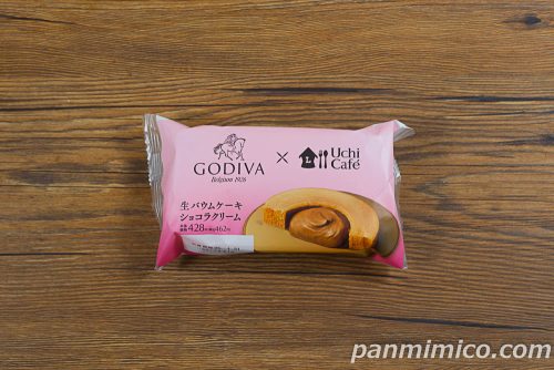 Uchi Café×GODIVA　生バウムケーキ　ショコラクリーム【ローソン】パッケージの写真