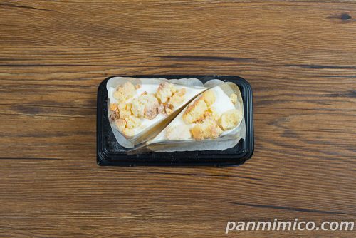 ダブルチーズケーキ【ヤマザキ】上から撮った写真