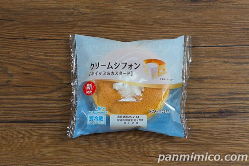 クリームシフォン（ホイップ＆カスタード）【ファミリーマート】パッケージの写真
