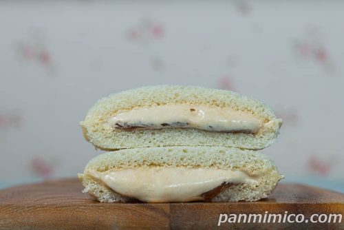 ランチパックとろリッチ生（生クリーム入りきなこホイップ）【ヤマザキ】断面の写真