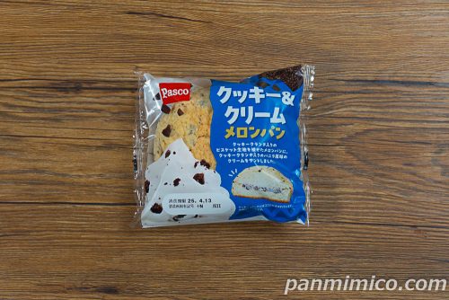 クッキー＆クリームメロンパン【Pasco】パッケージの写真