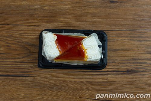 濃厚プリンショートケーキ（2個入）【ヤマザキ】上から撮った写真