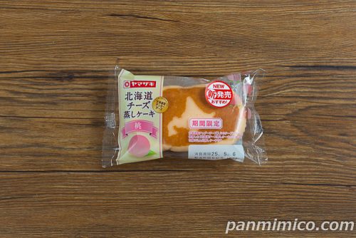 北海道チーズ蒸しケーキ(桃)【ヤマザキ】パッケージの写真