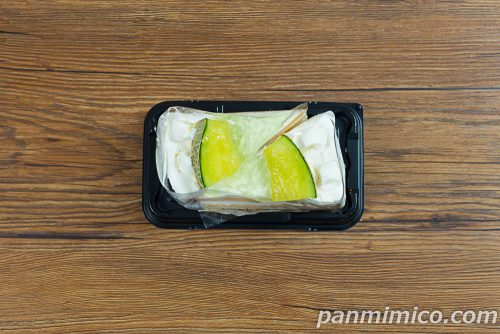 メロンのショートケーキ（2個入）【ヤマザキ】上から撮った写真