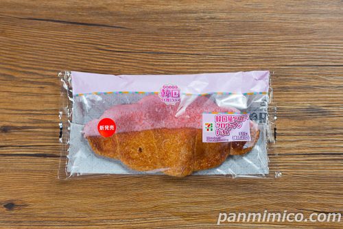 韓国風クリスピークロワッサン いちご【セブンイレブン】パッケージの写真