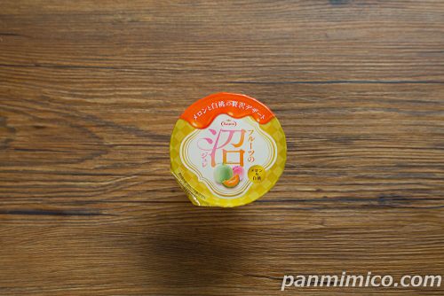 フルーツの沼ジュレ メロン&白桃【ファミリーマート】パッケージの写真