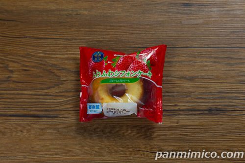 ふわふわシフォンケーキ(苺ジャム&苺クリーム)【ヤマザキ】パッケージの写真