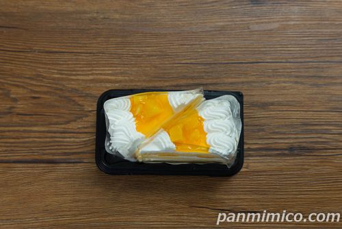 マンゴーのショートケーキ（2個入）【ヤマザキ】上から撮った写真